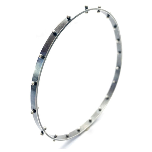 Silver Ball Bangle - SM