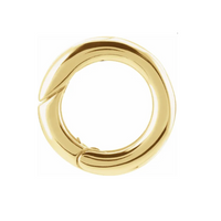 14k Circle Charm Holder