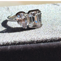 Toi et Moi Engagement Ring