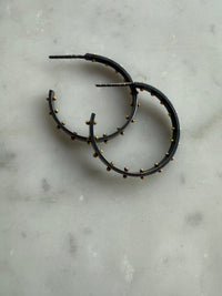 Dot Hoops - 18ky + SS