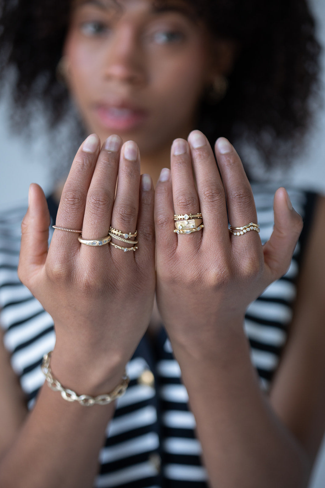 Bezel Contour Ring