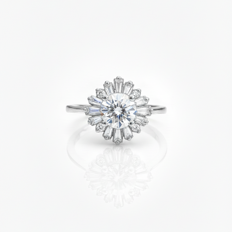 The Mini Radiance Art Deco Ring