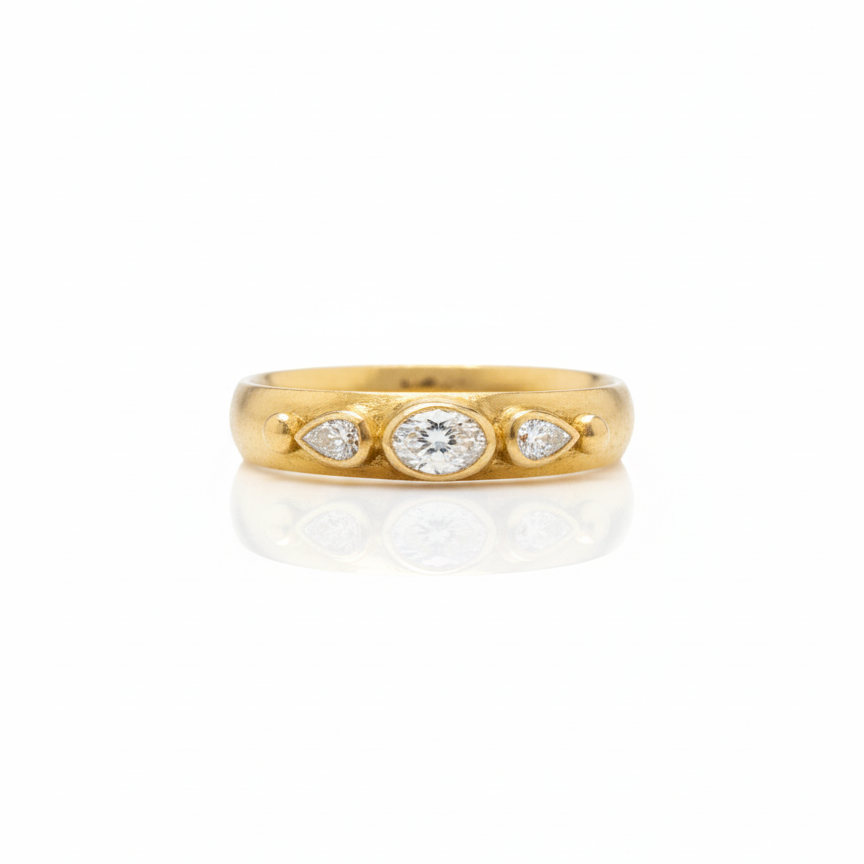 Geo Diamond Wide Band #1