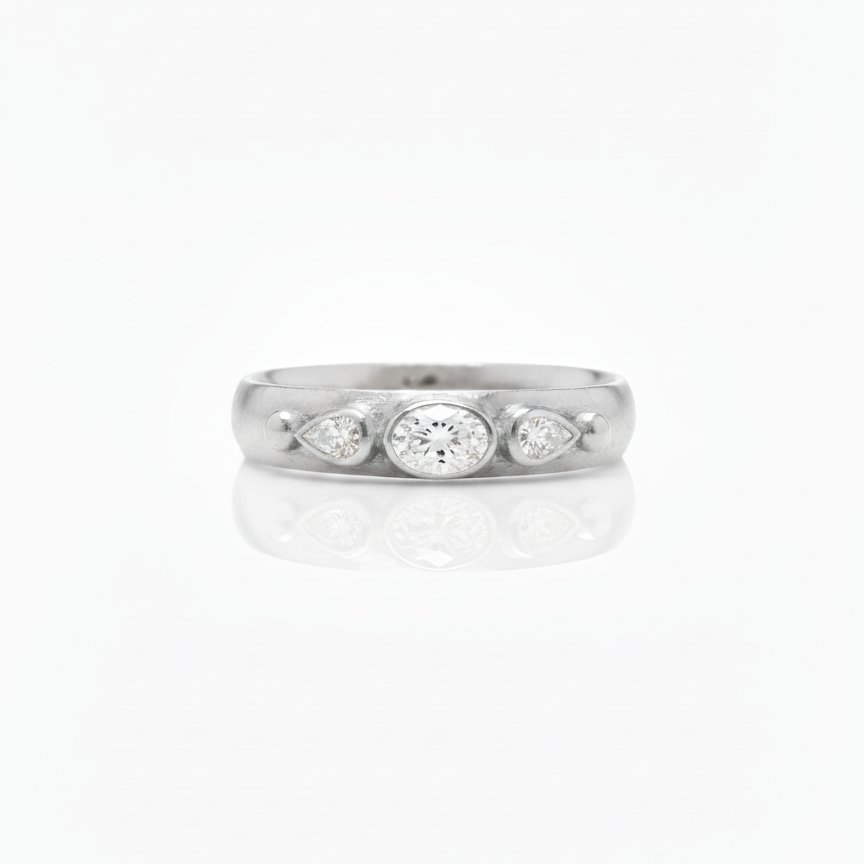 Geo Diamond Wide Band #1