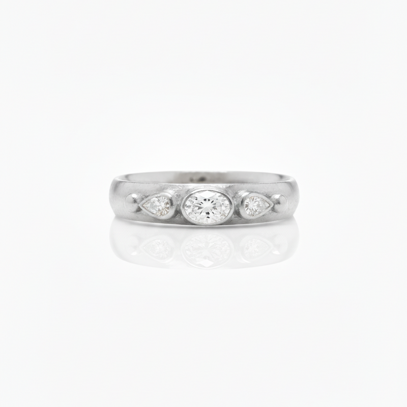Geo Diamond Wide Band #1