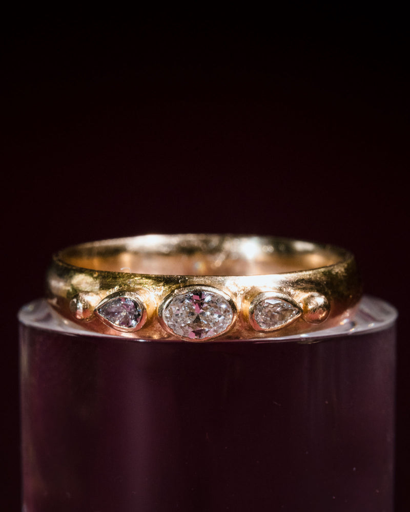 Geo Diamond Wide Band #1