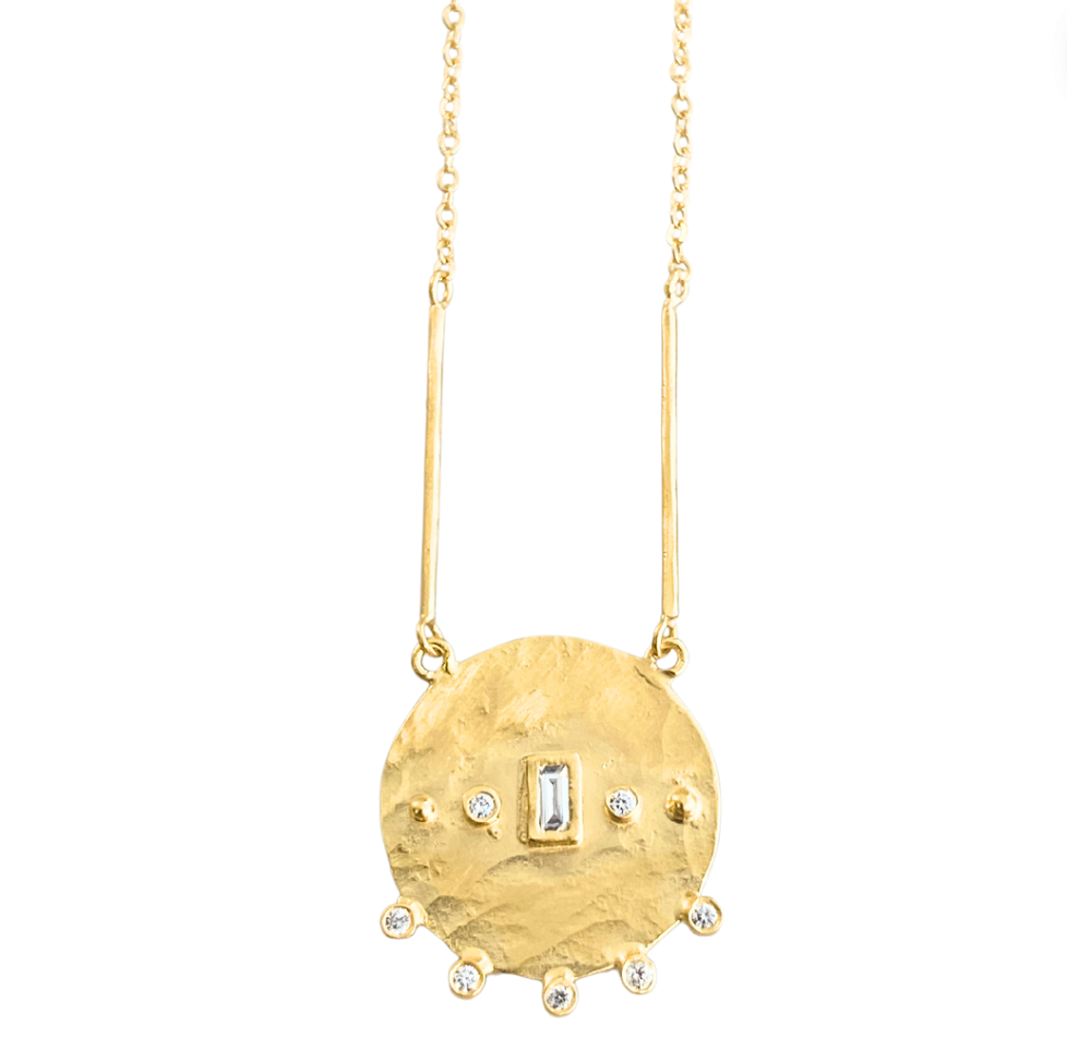 Geo Sol Necklace - 14K Vermeil