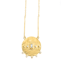 Geo Sol Necklace - 14K Vermeil