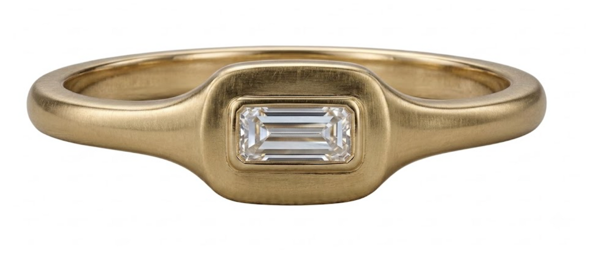 Baguette Signet Ring