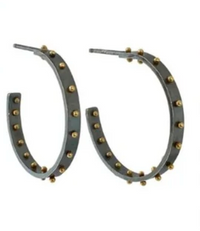 Dot Hoops - 18ky + SS