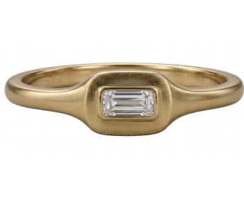 Baguette Signet Ring