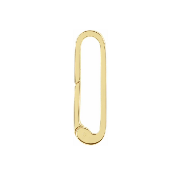 14k Elongated Charm Holder