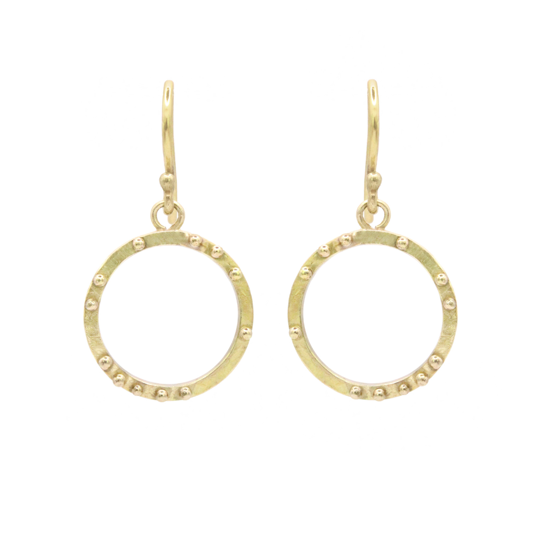 Scattered Dot Drop Earrings