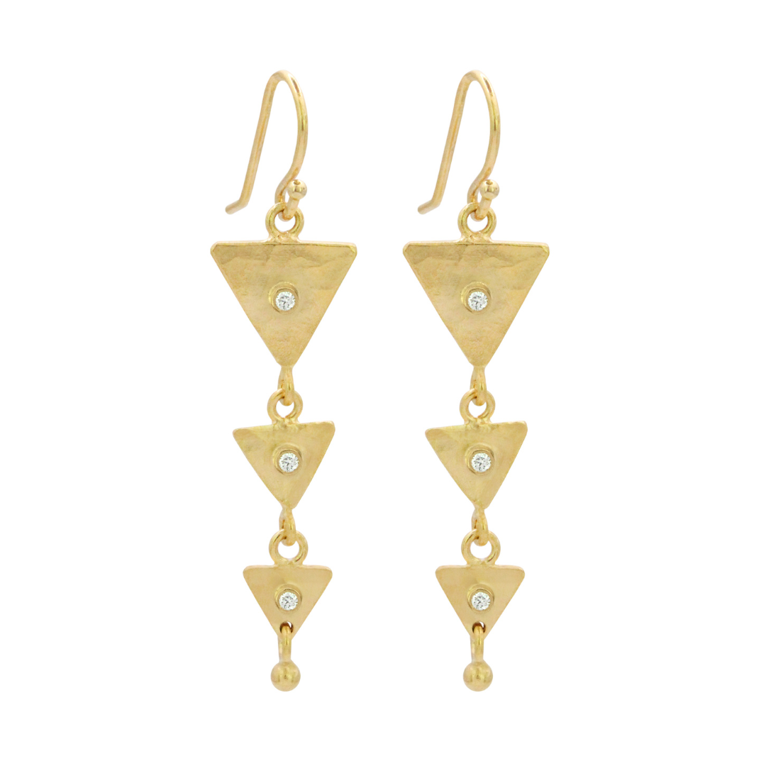 Tapered Triangle Earrings