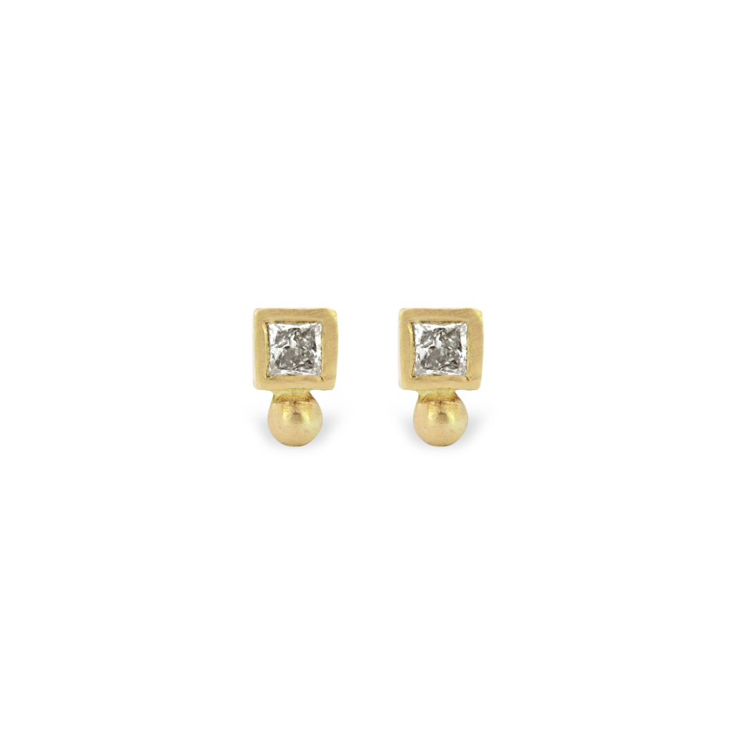 Square Dot Stud Earrings