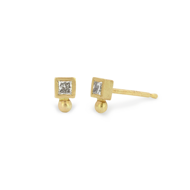 Square Dot Stud Earrings