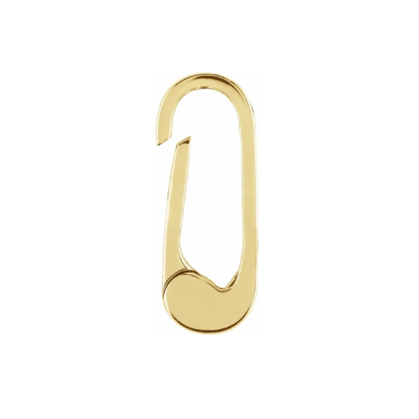 14k Elongated Charm Holder