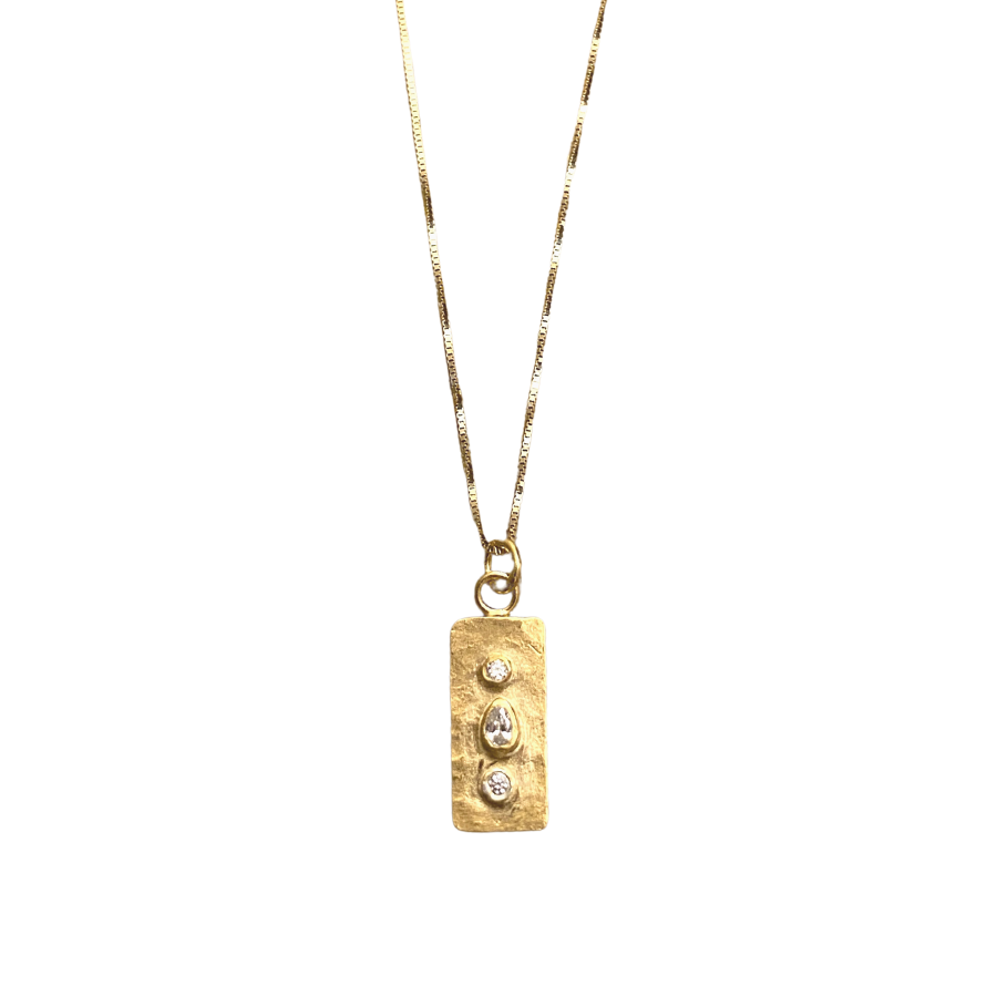 Gold Collage Necklace