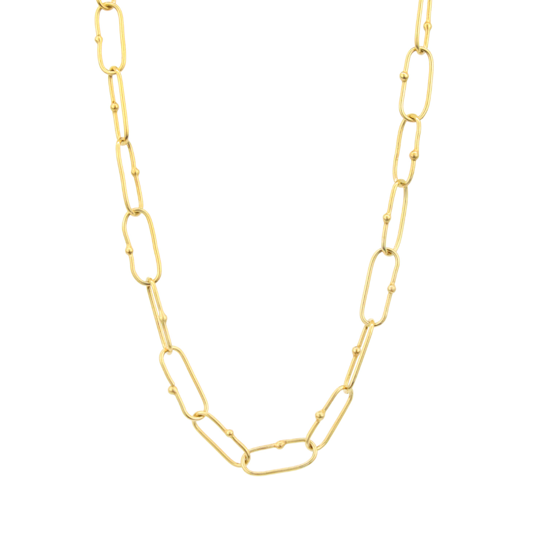 Dotted Chain Necklace - Thin