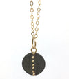 Linear Dot Disc Necklace