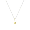 Mixed-Metal Diamond Pendant