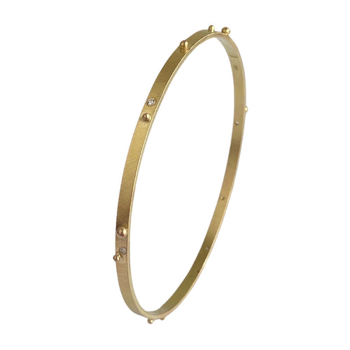 Diamond Dot Bangle - MEDIUM