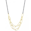 Double Link Oval Chain Necklace - Solid Gold
